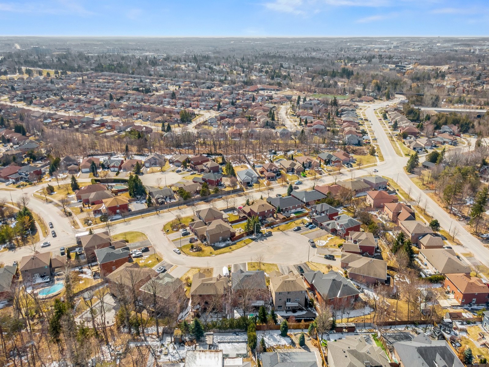 Aerial view of the South Shore area near 12 Buman Court